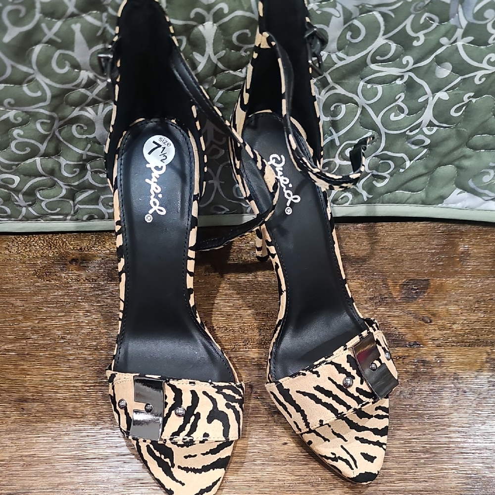 Topshop Zebra Print Heels